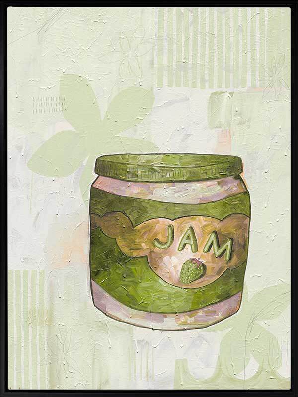 Pump Up The Jam Green Canvas Art Print