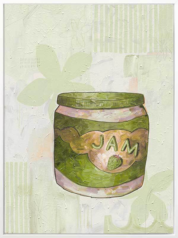 Pump Up The Jam Green Canvas Art Print