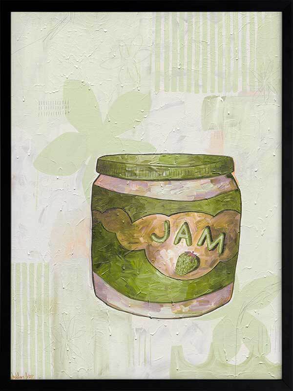 Pump Up The Jam Green Framed Art Print