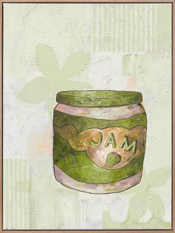 Pump Up The Jam Green Canvas Art Print