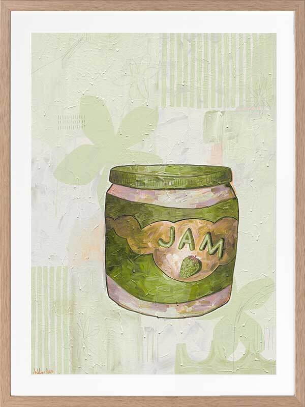 Pump Up The Jam Green Framed Art Print