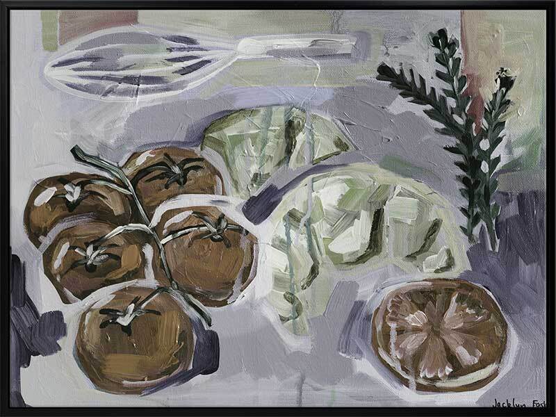 Whisk It Muted Canvas Art Print