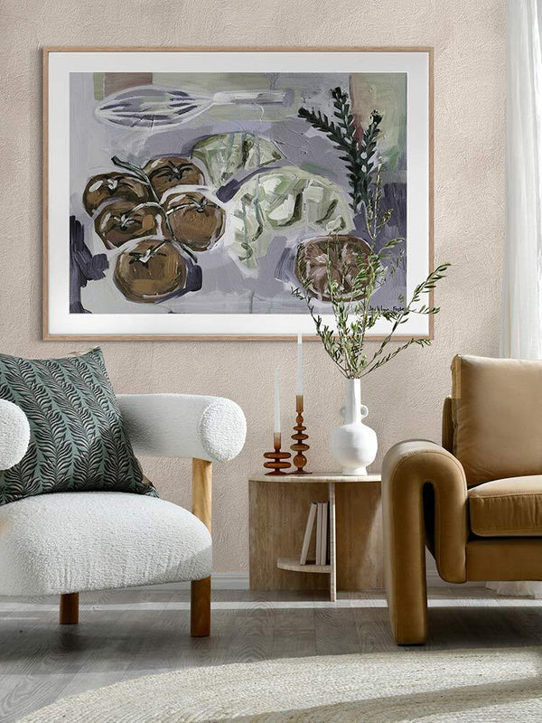 Whisk It Muted Framed Art Print | Lifestyle