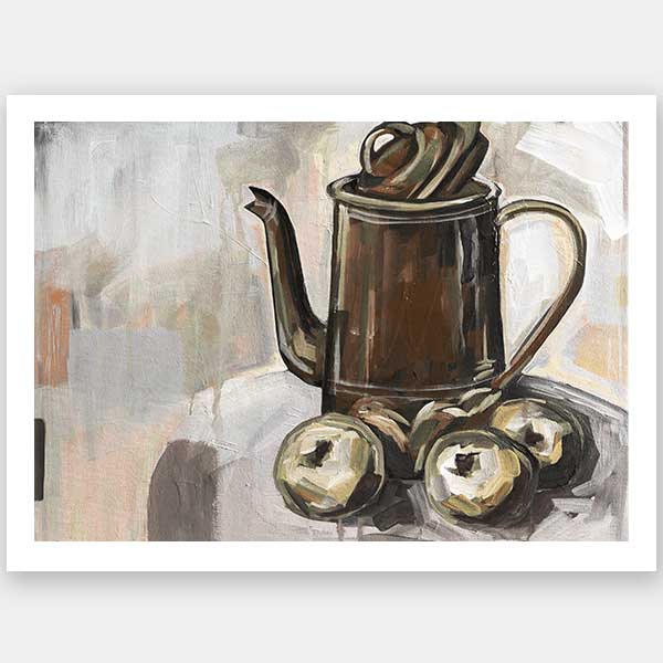 Trio Brown Unframed Art Print