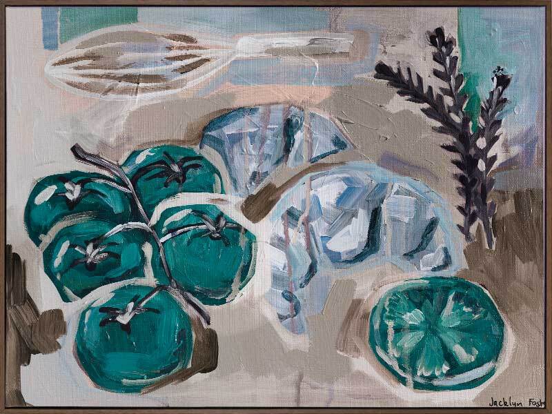 Whisk It Teal Canvas Art Print