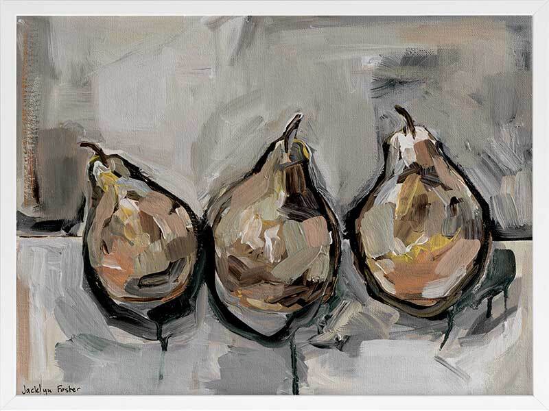 Pears Brown Framed Art Print