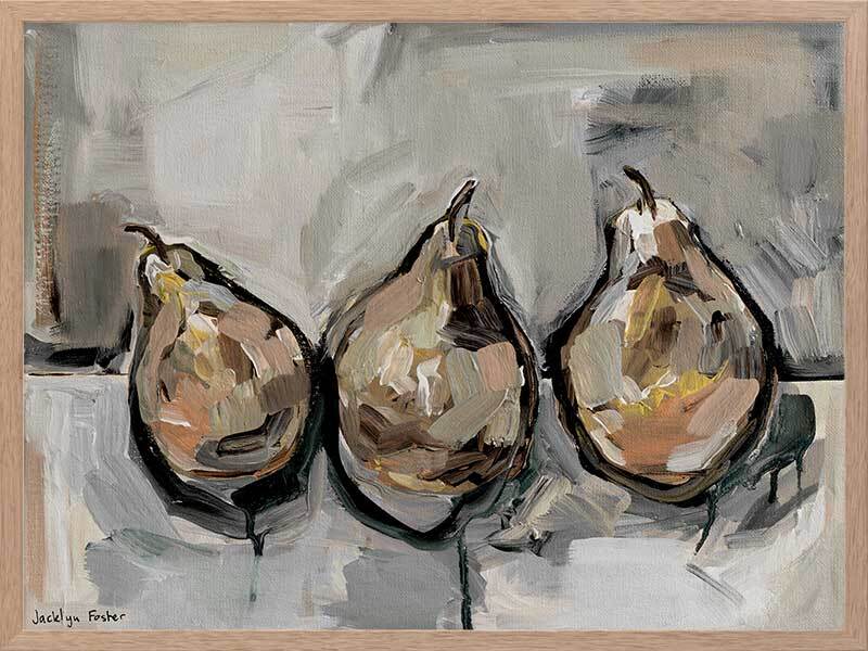 Pears Brown Framed Art Print
