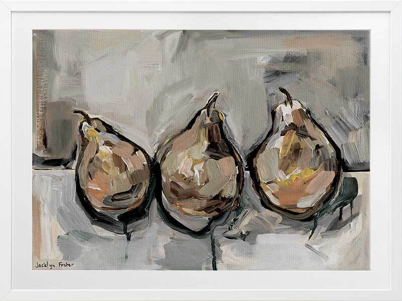 Pears Brown Framed Art Print