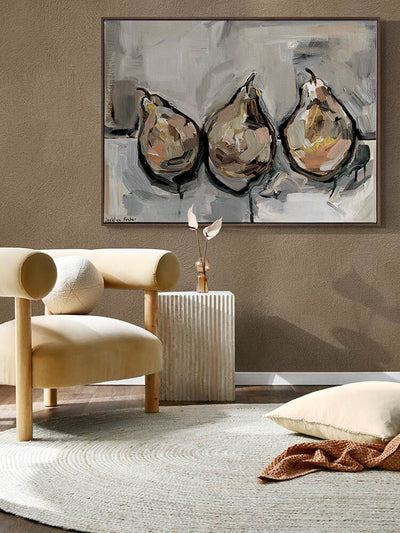 Pears Brown Canvas Art Print | Lifestyle
