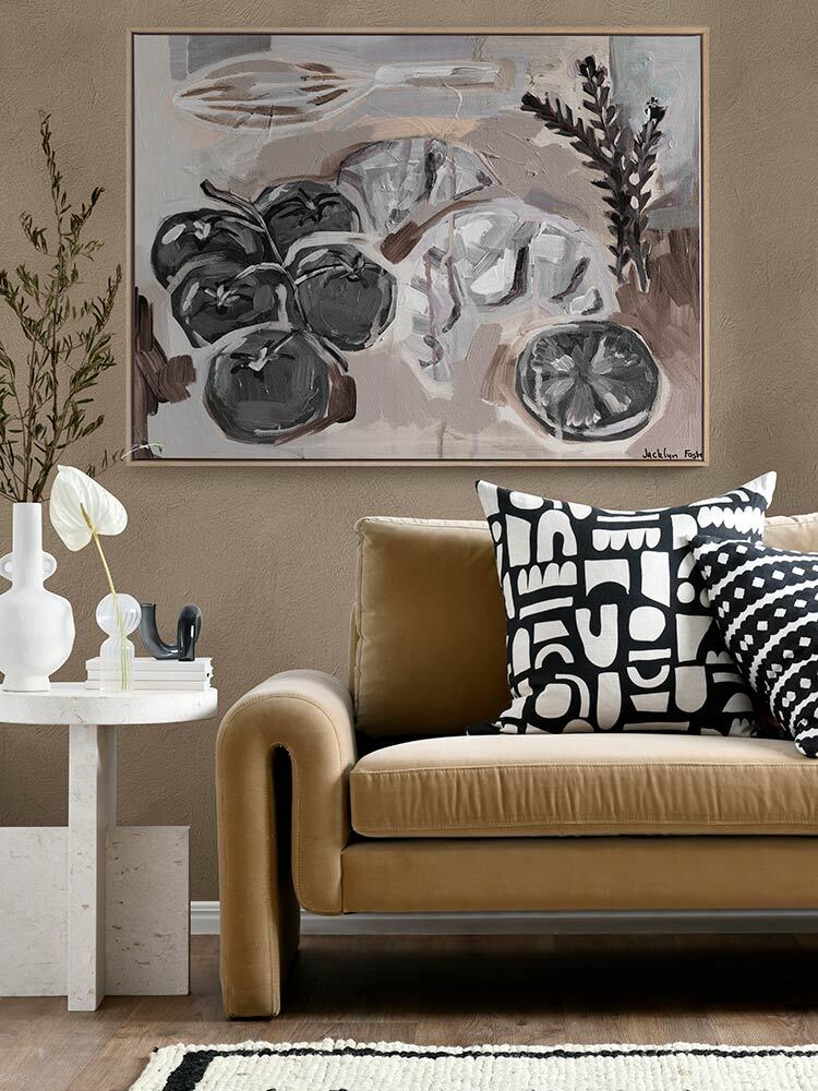 Whisk It Brown Canvas Art Print | Lifestyle