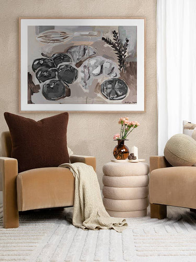 Whisk It Brown Framed Art Print | Lifestyle