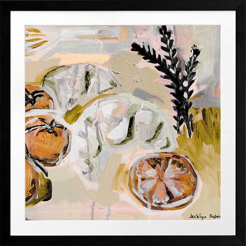 Whisk It Orange Framed Art Print