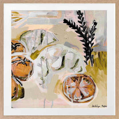 Whisk It Orange Framed Art Print