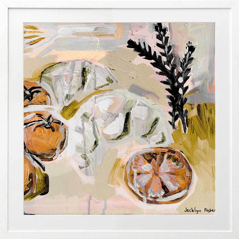 Whisk It Orange Framed Art Print