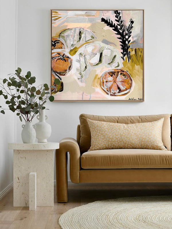 Whisk It Orange Canvas Art Print | Lifestyle