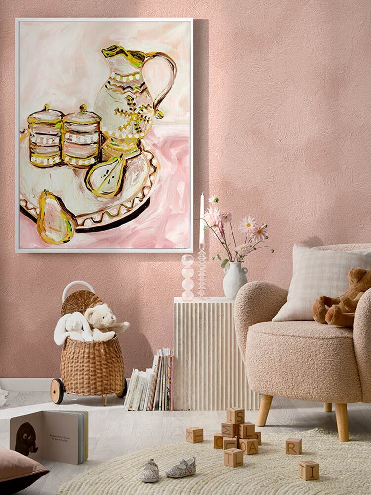Still Life Tea Party Multicolour Canvas Art Print | Lifestyle