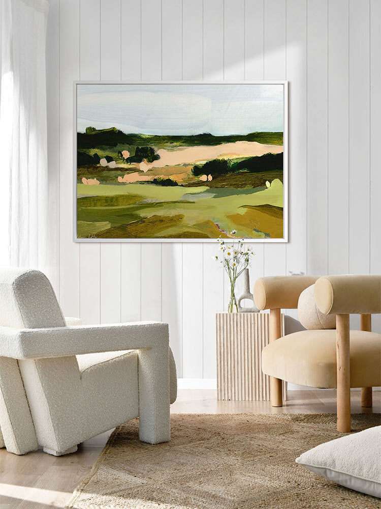 Fields of Green Canvas Art Print | Lifestyle