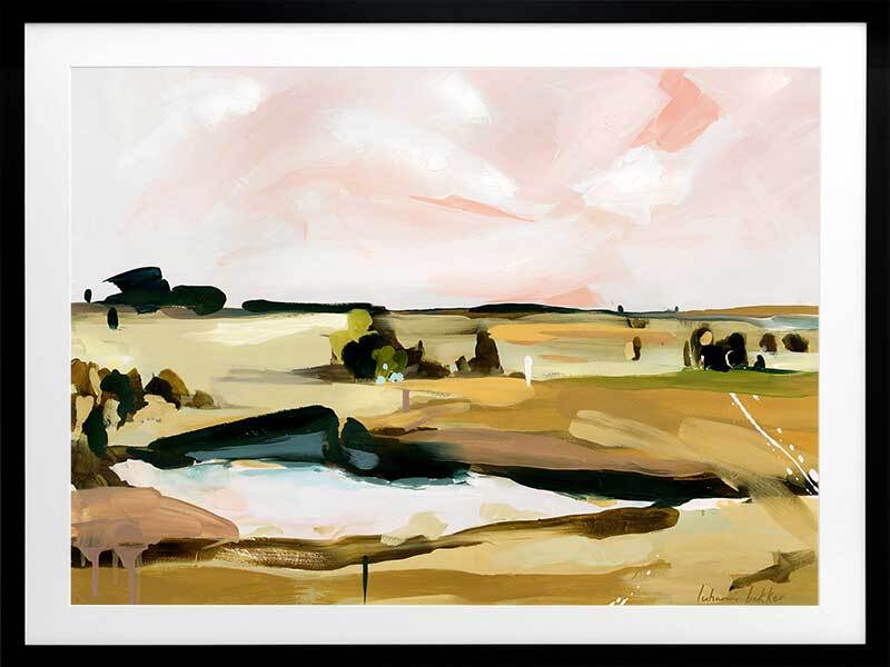 Ochre Fields Framed Art Print