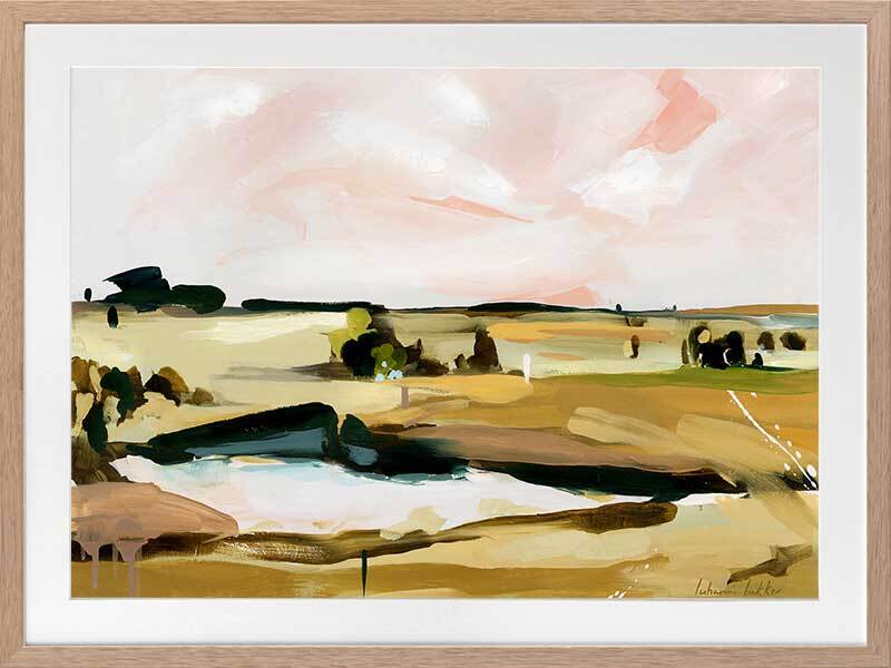 Ochre Fields Framed Art Print