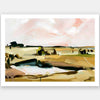 Ochre Fields Unframed Art Print