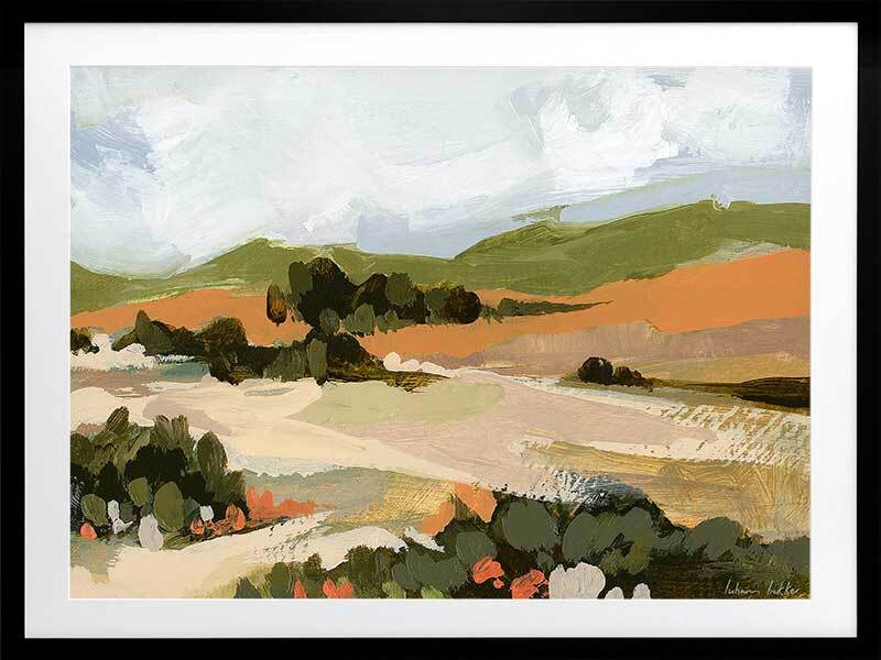 Rolling Hills I Framed Art Print