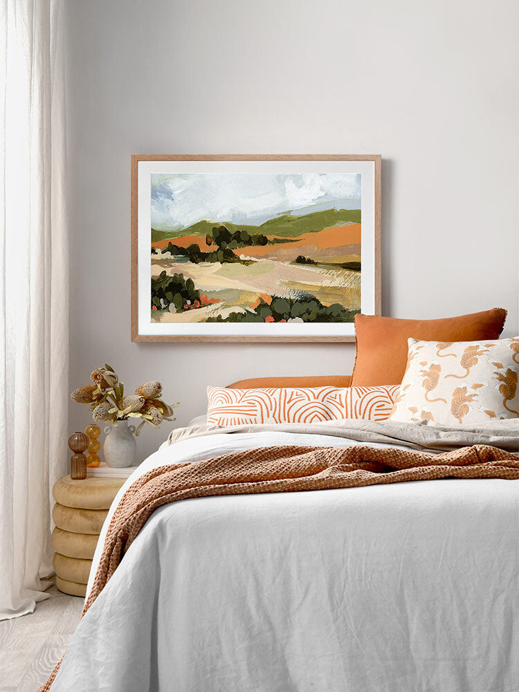 Rolling Hills I Framed Art Print