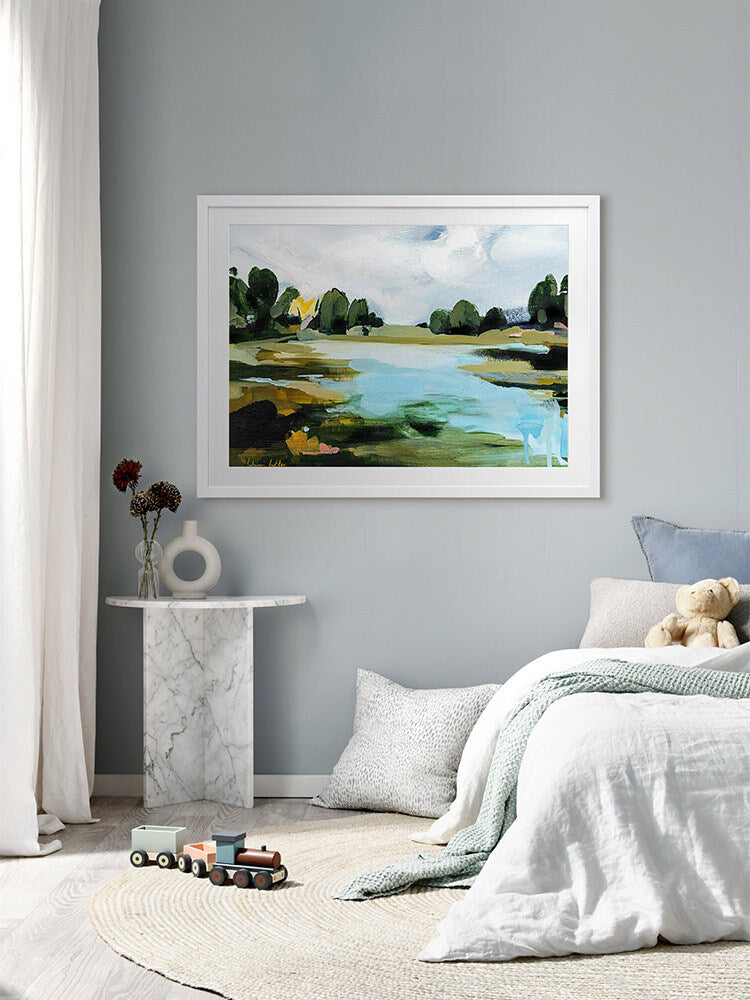 A Touch of Sunlight Framed Art Print | Lifestyle