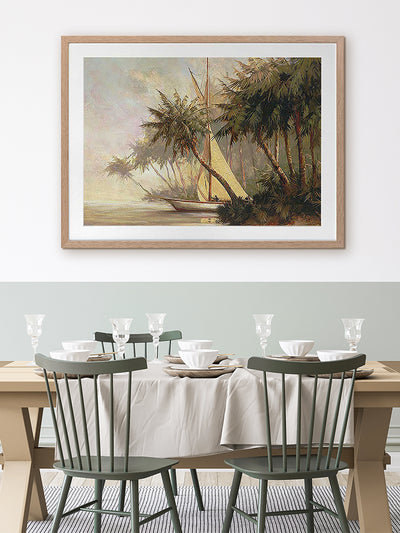Bay of Palms Framed Art Print | Lifestyle