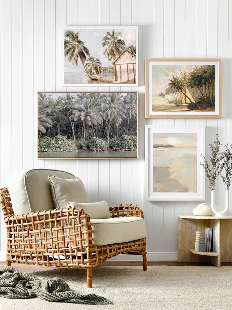 Bay of Palms Framed Art Print | Lifestyle