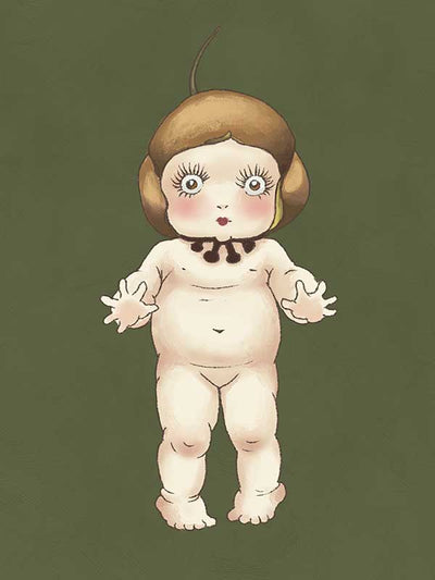 Boronia Baby I Green Canvas Art Print