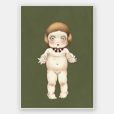 Boronia Baby I Green Unframed Art Print