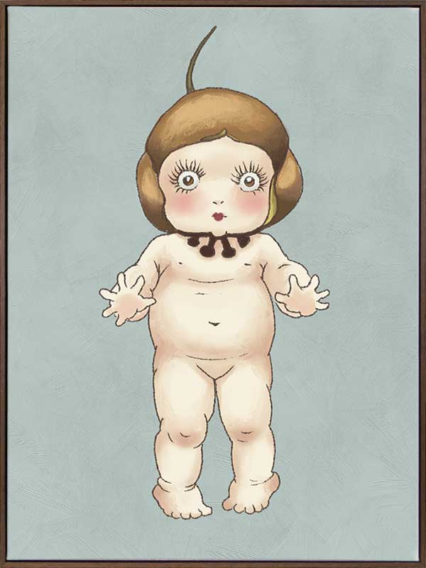 Boronia Baby I Light Blue Canvas Art Print