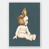 Boronia Baby II Dark Blue Unframed Art Print