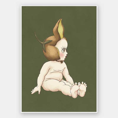 Boronia Baby II Green Unframed Art Print