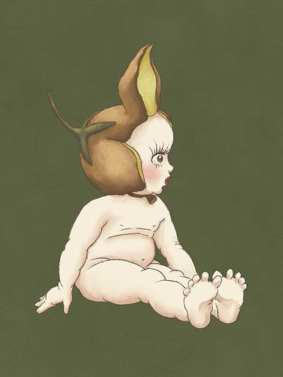 Boronia Baby II Green Canvas Art Print