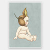 Boronia Baby II Light Blue Unframed Art Print