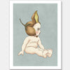 Boronia Baby II Light Blue Unframed Art Print