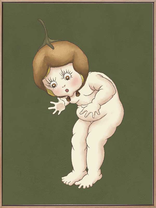 Boronia Baby III Green Canvas Art Print