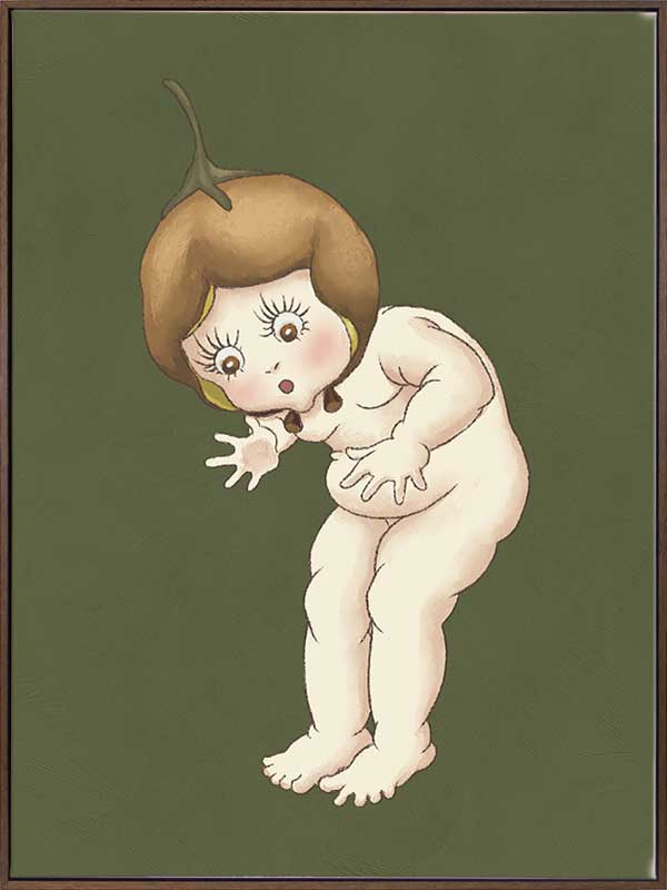 Boronia Baby III Green Canvas Art Print