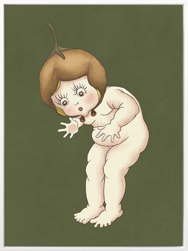 Boronia Baby III Green Canvas Art Print