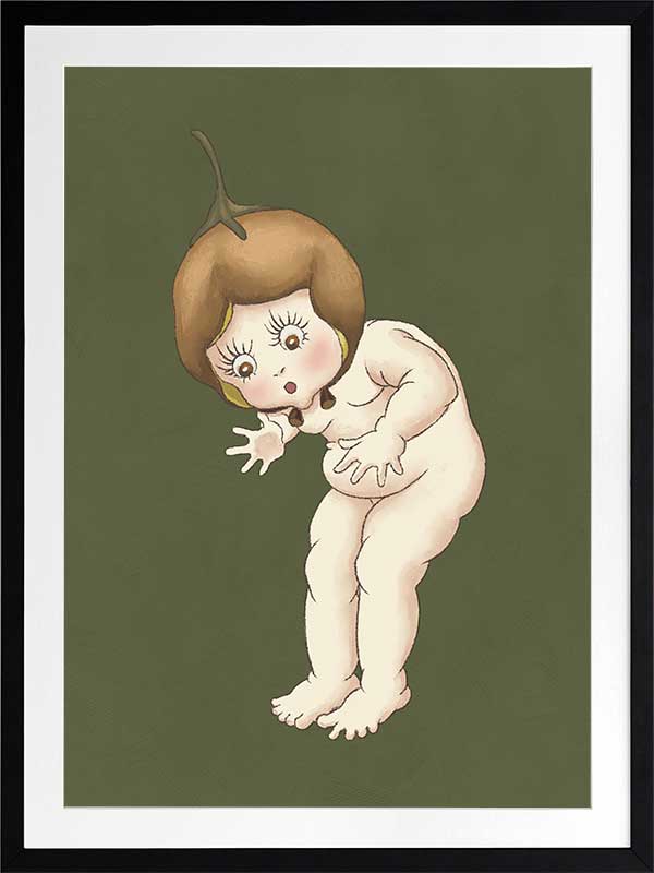 Boronia Baby III Green Framed Art Print