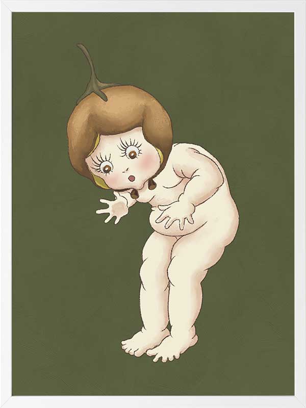 Boronia Baby III Green Framed Art Print