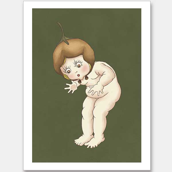 Boronia Baby III Green Unframed Art Print