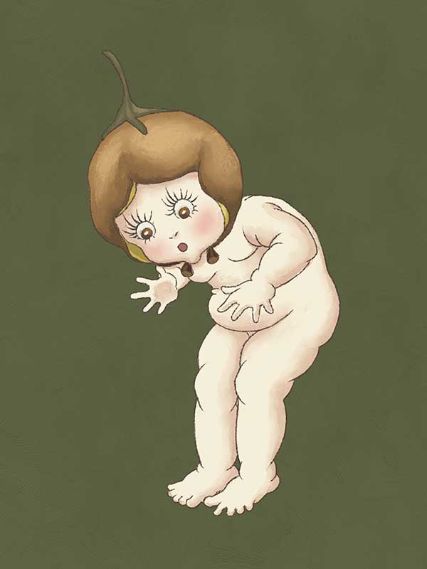 Boronia Baby III Green Canvas Art Print