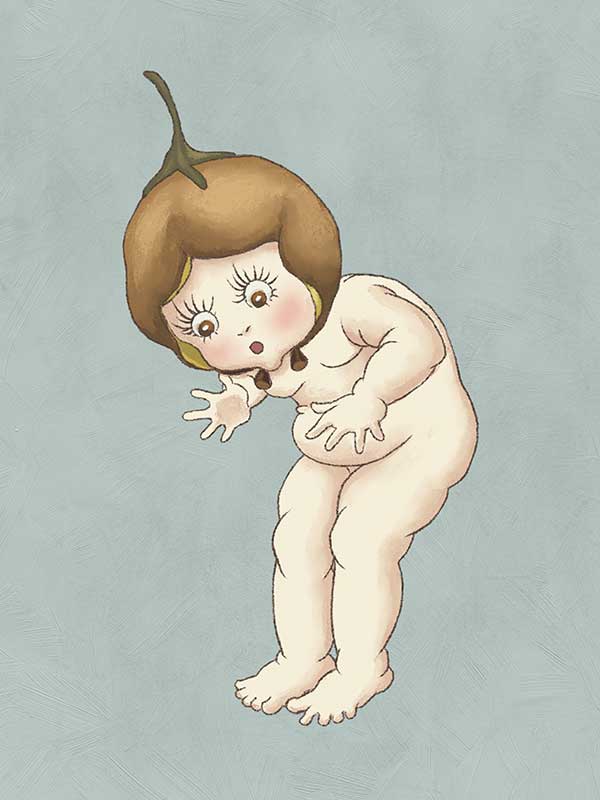 Boronia Baby III Light Blue Canvas Art Print