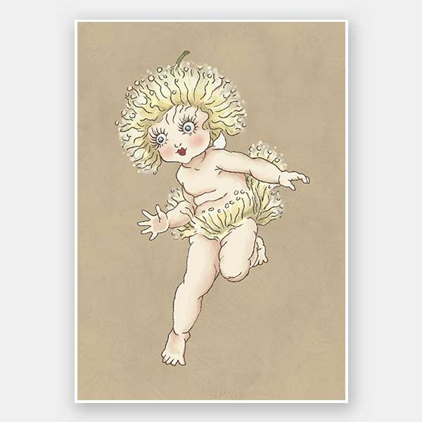 Gum Blossom Baby I Neutral Unframed Art Print