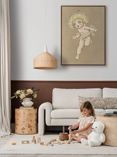 Gum Blossom Baby I Neutral Canvas Art Print | Lifestyle