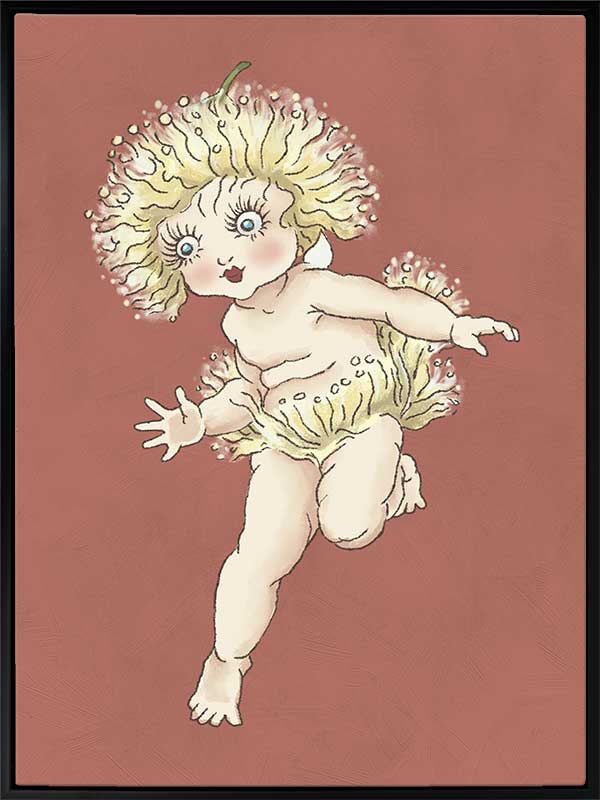 Gum Blossom Baby I Terracotta Canvas Art Print