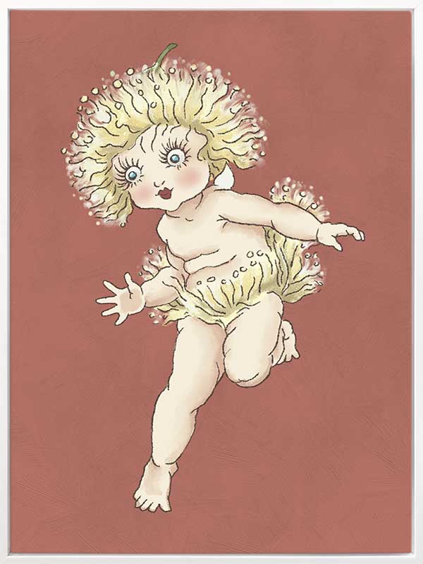 Gum Blossom Baby I Terracotta Canvas Art Print