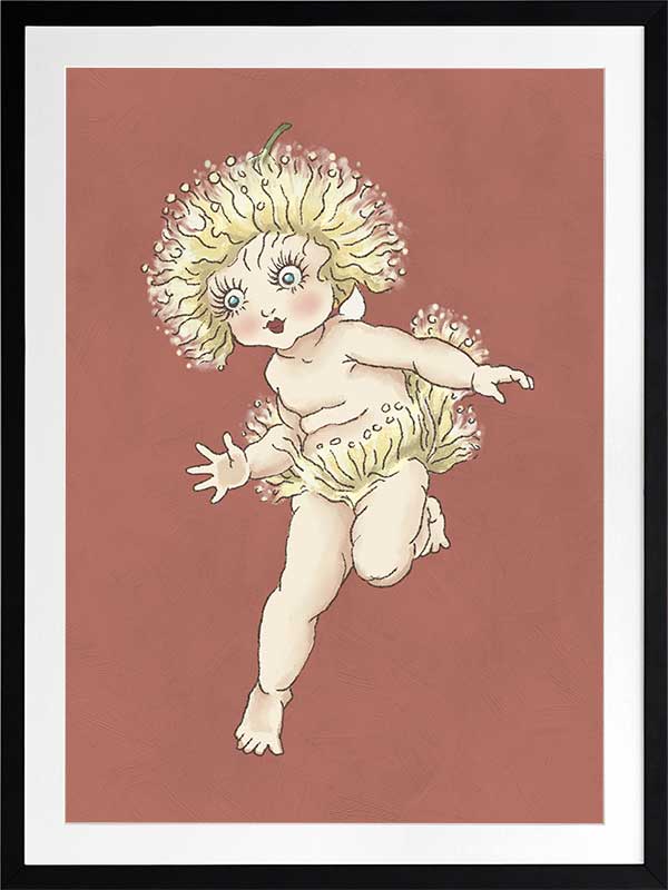 Gum Blossom Baby I Terracotta Framed Art Print